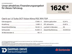 Kia Ceed SW / cee'd SW Cee'd sw 1.5 Turbo DCT Vision Klima PDC RFK TOP Bild 2