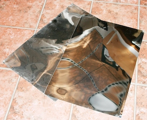 2 neue orig. Spiegelbleche für Trockenpressen