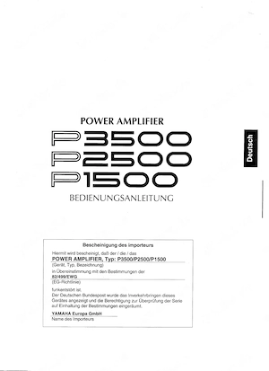 Profi PA Endstufe Yamaha Bild 3