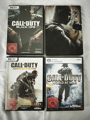 PC | 4x Call of Duty Spiele. Black Ops 1   Black Ops 2   World At War   Advanced Warfare. Stellbook  Bild 2