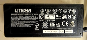 LITEON AC Adapter Model PA-1650-02    