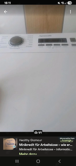 Waschmaschine Toplader