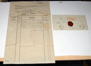 Stempel Auslagen - DR - 10 Briefe