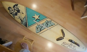 Windsurf Set: Board LIPSTICKS 285, Finne, Bag, Gabelbaum 165-220