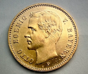 Königreich Bayern 10 Mark 1909 D 10 Goldmark 