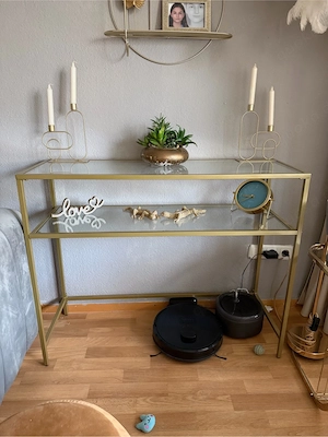 Konsolentisch gold farbig 