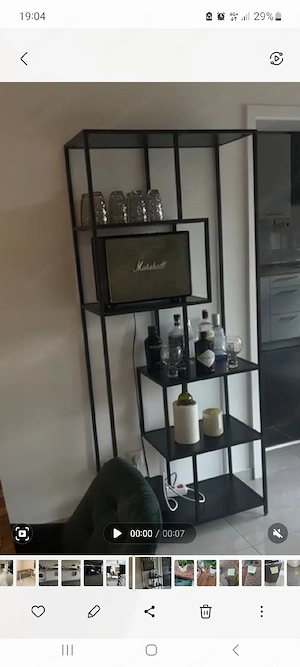 Standregal in schwarz