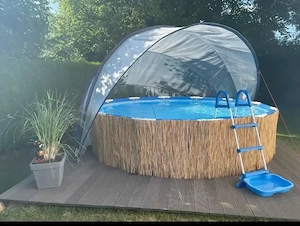 bis 25.04!! Pool, großes Poolset, Leiter, Matten, Sandfilterpumpe, Reinigungsset