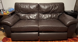 Leder Sofa zu verschenken
