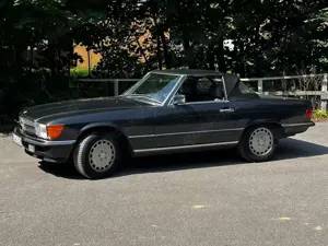 Mercedes-Benz SL 560 Mercedes 560 SL (R107), Bj. 1988, anthrazit, Leder grau Bild 4