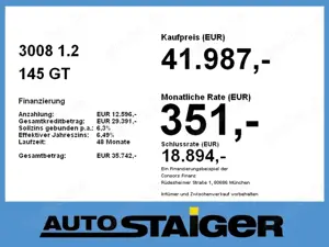 Peugeot 3008 1.2 145 GT ACC+Alcantara+LED+Navi+SD+SHZ Bild 4