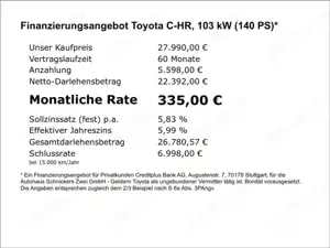 Toyota C-HR Teamplayer+TEC-P+GJ-RÄDER !! Bild 4