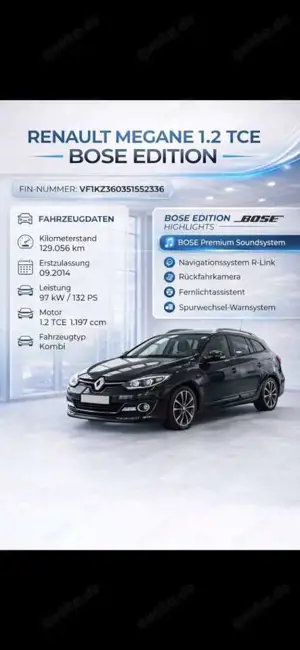 Renault Megane III Grandtour BOSE AUTOMATIK KAMERA NAVI