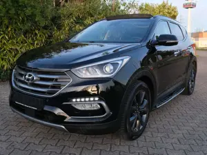 Hyundai SANTA FE blue 25 Jahre 4WD Pano 4xSHZ 360° Kam Leder ACC