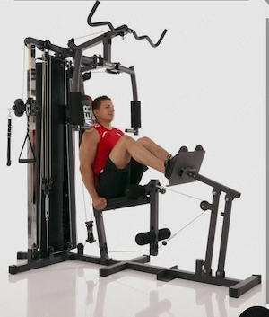 Hammer Trainingstation 7 in 1 mit schwarz roten Sitz, Alle Teile vorhanden. Neuwertig