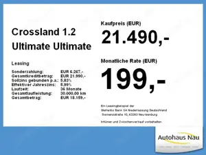 Opel Crossland 1.2 Ultimate Automatik TOP-Ausstattung! Bild 4