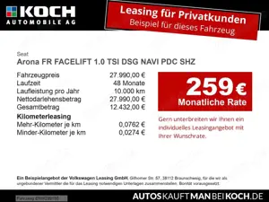 SEAT Arona FR FACELIFT 1.0 TSI DSG NAVI PDC SHZ LED Bild 3