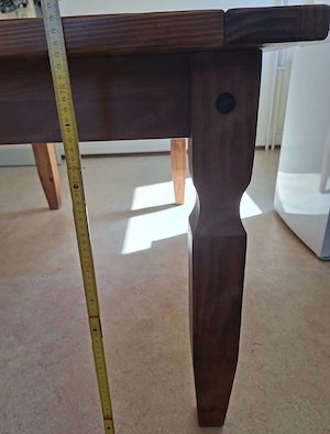 Massivholz Tisch mit 2 Stühlen   stabil & zeitlose  Bild 4