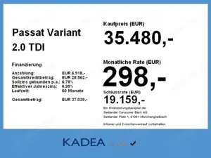 Volkswagen Passat Variant 2.0 TDI R-Line Autom ACC+LED+NAVI Bild 4