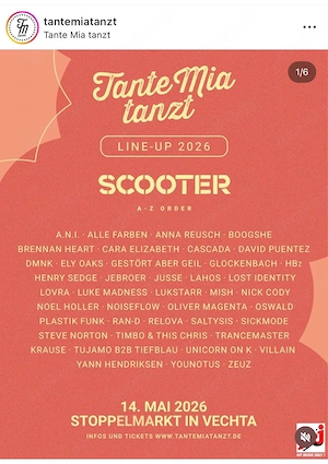 1 Ticket für Tante Mia tanzt am 14.05.2026