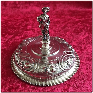 Seltenheit Kugelfuß Becher mit Deckel 1619 Silber Fürst Christian I. Anhalt Bild 9