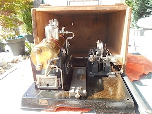 Doppelzylinder Märklin Dampfmaschine 41607 von 1909 mit original HOLZKISTE Bild 8