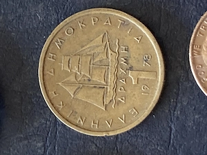 Münze Münzen Umlaufmünze Griechenland 1 Drachme 1978