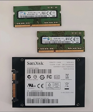 8GB (2x4GB) ddr3l ram + 128GB SanDisk SSD