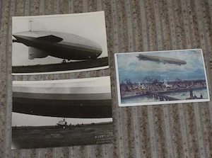 Zeppelin Fotos und 1 Karte