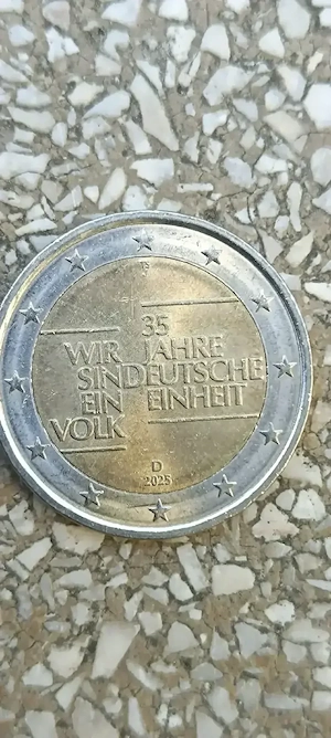 2 euro 2025 35 jaher wir sindeutsch ein einheit volk