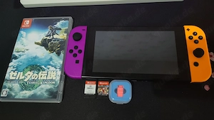 Nintendo Switch V1 mit vielen Spielen