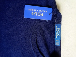 Pullover sweater neu modern ovp gr.m herren jungen blau marineblau 