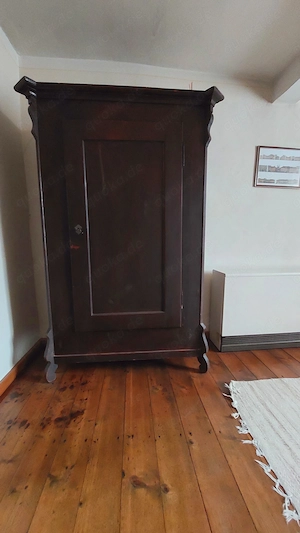 Historischer Schrank ca. 1920, Massivholz, dunkel