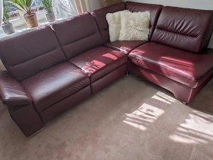 Super schöne Leder Couch zu verkaufen 