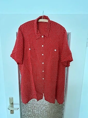  Elena Miro   Bluse bedruckt mit Punkten, Gr: 50 Seide