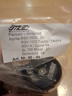 GSG Sturzpads Hinterrad Aprilia *neu*