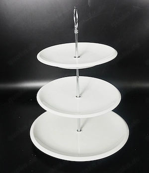 Keramik-Servierplatten, dekorativ mit 35 Zentimeter Höhe auf 3 Etagen