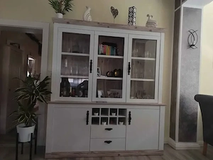 Vitrine   Wohnzimmerschrank im modernen Landhausstil