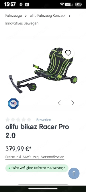 2x Bikez Razor Pro 2.0 gebraucht, Technisch einwandfrei 