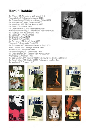 Sammlung 22 Bände (Konvolut) Robbins, Harold (u.a. Der Clan)