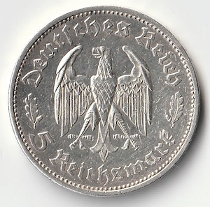 2 und 5 Reichsmark Gedenkmünzen Friedrich Schiller 1934 Bild 3