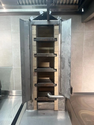 Holzkohle döner grill H:120 T:40 B:50