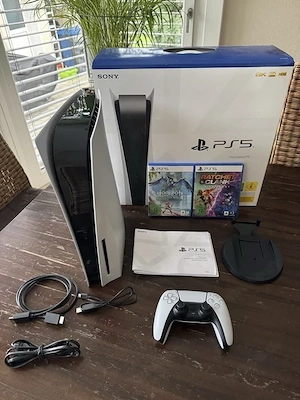 Sony Playstation 5 Disk edition PS5 laufwerk mit controllern plus Originalverpackung 