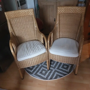Verkaufe Korbsessel hochwertig und stabil 4 Stk.