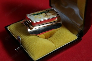 einzigartiger Designring von Curt Hasenohr Hoelloff 585 Gelbgold Bild 4
