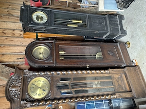 3x Standuhren  antik