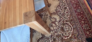 Massiver Designertisch in Kirschbaum geölt. 5 cm Platte Bild 4