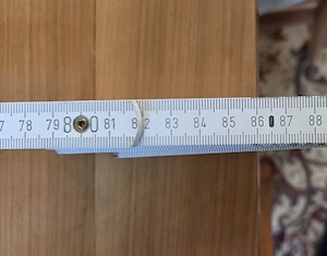 Massiver Designertisch in Kirschbaum geölt. 5 cm Platte Bild 3