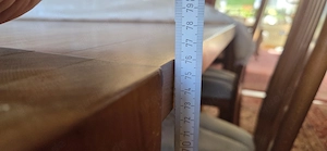 Massiver Designertisch in Kirschbaum geölt. 5 cm Platte Bild 2