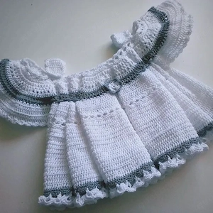 Baby Kleid Gr 50 56 mit Spitze 